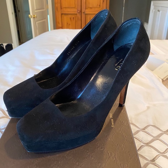 Gucci black suede pumps - Picture 2 of 5